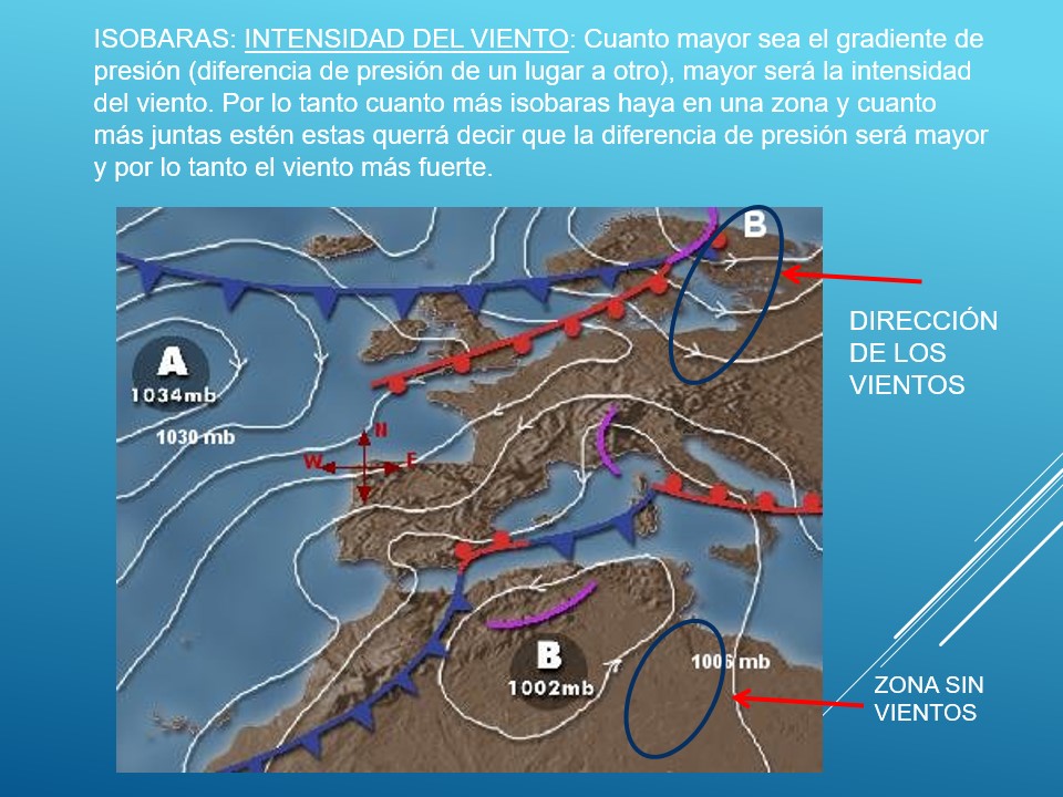 Efectos de las isobaras juntas en el mapa meteorológico 1 efectos de las isobaras juntas en el mapa meteorologico