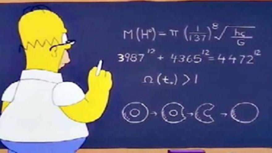 Simpsons Equation: ¿Predijo Homer el Bosón de Higgs? 1 simpsons equation predijo homer el boson de higgs