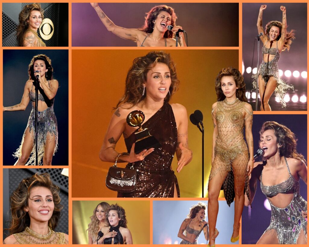 Miley Cyrus Grammys 2025: Triunfo y Humor en "Flowers" 1 miley cyrus grammys 2025 triunfo y humor en flowers